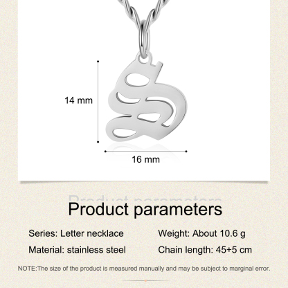 Personalised Letter Necklace Classic Jewelry Gift For Her-Jessemade AU
