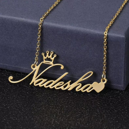 Personalised Necklace Custom 1 Name Necklace Gift For Women-Jessemade AU