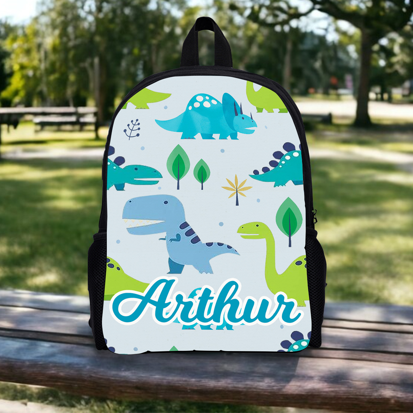 Custom Name Schoolbag Personalised Dinosaur Backpack Travel Bag for Kids-Jessemade AU