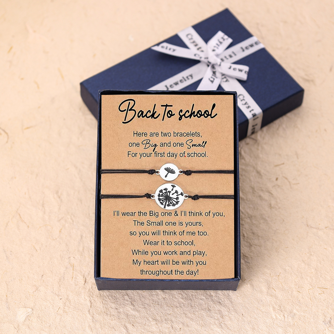 Dandelion Bracelet Mother and Daughter Bracelet Back To School Gift Adjustable String Bracelet-Jessemade AU