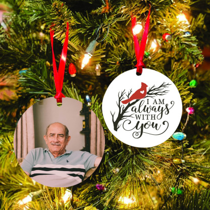Personalised Photo Cardinal Ornament Always With You Keepsake-Jessemade AU