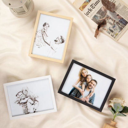 Personalised Photo Frame Night Light Changeable Colour Lamp Home Decor Personalised Gifts for Family Friends-Jessemade AU