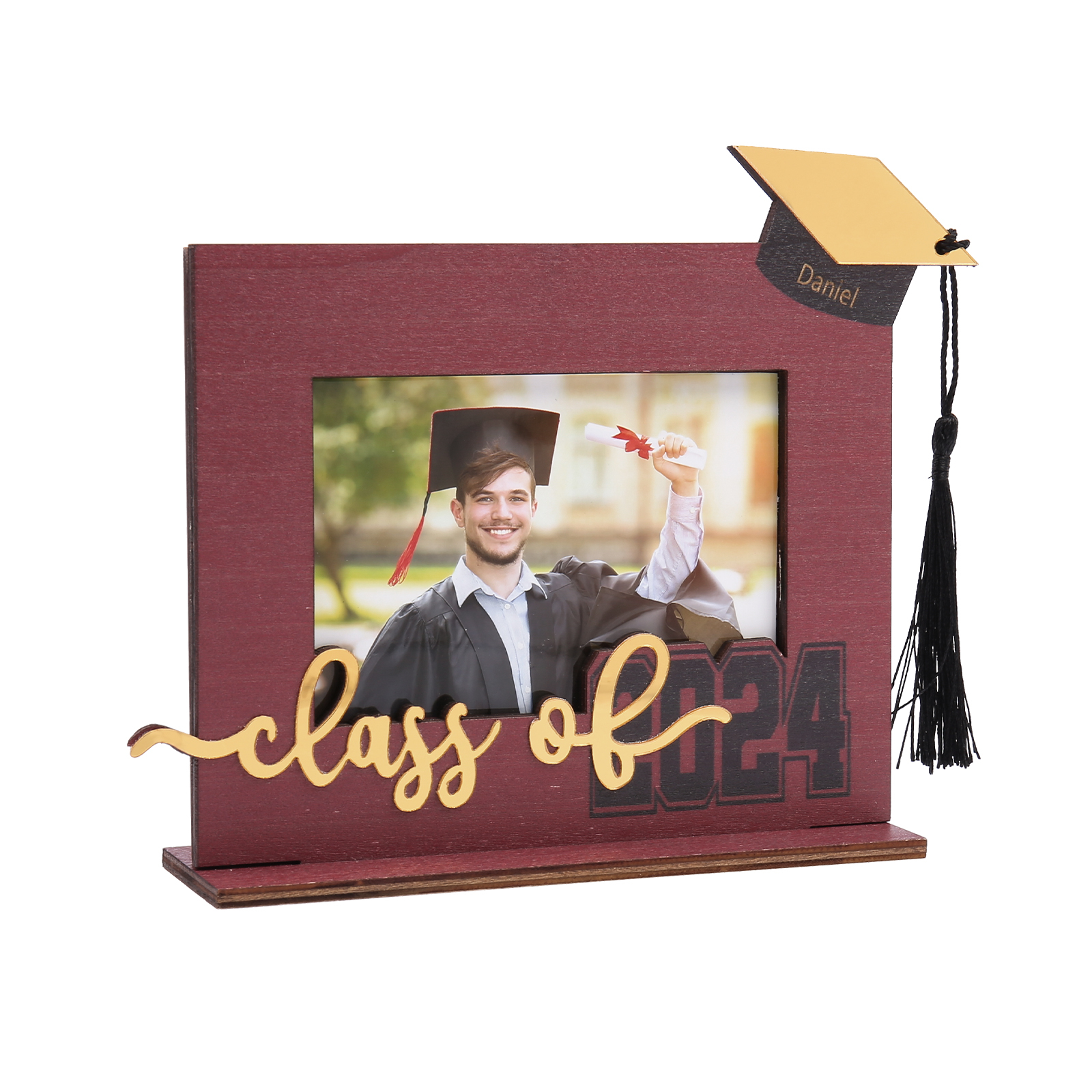 Class of 2024 Personalised Graduation Photo Frame Custom Name & Photo Wooden Frame Creative Gifts-Jessemade AU