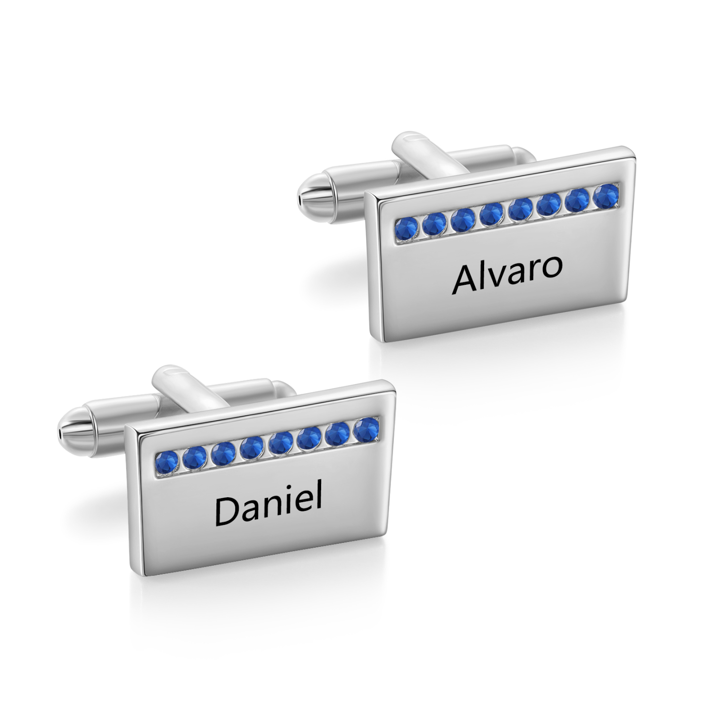 Personalised Men's Cufflinks Custom 2 Names Metal Cufflinks Copper Wedding Gift for Him-Jessemade AU