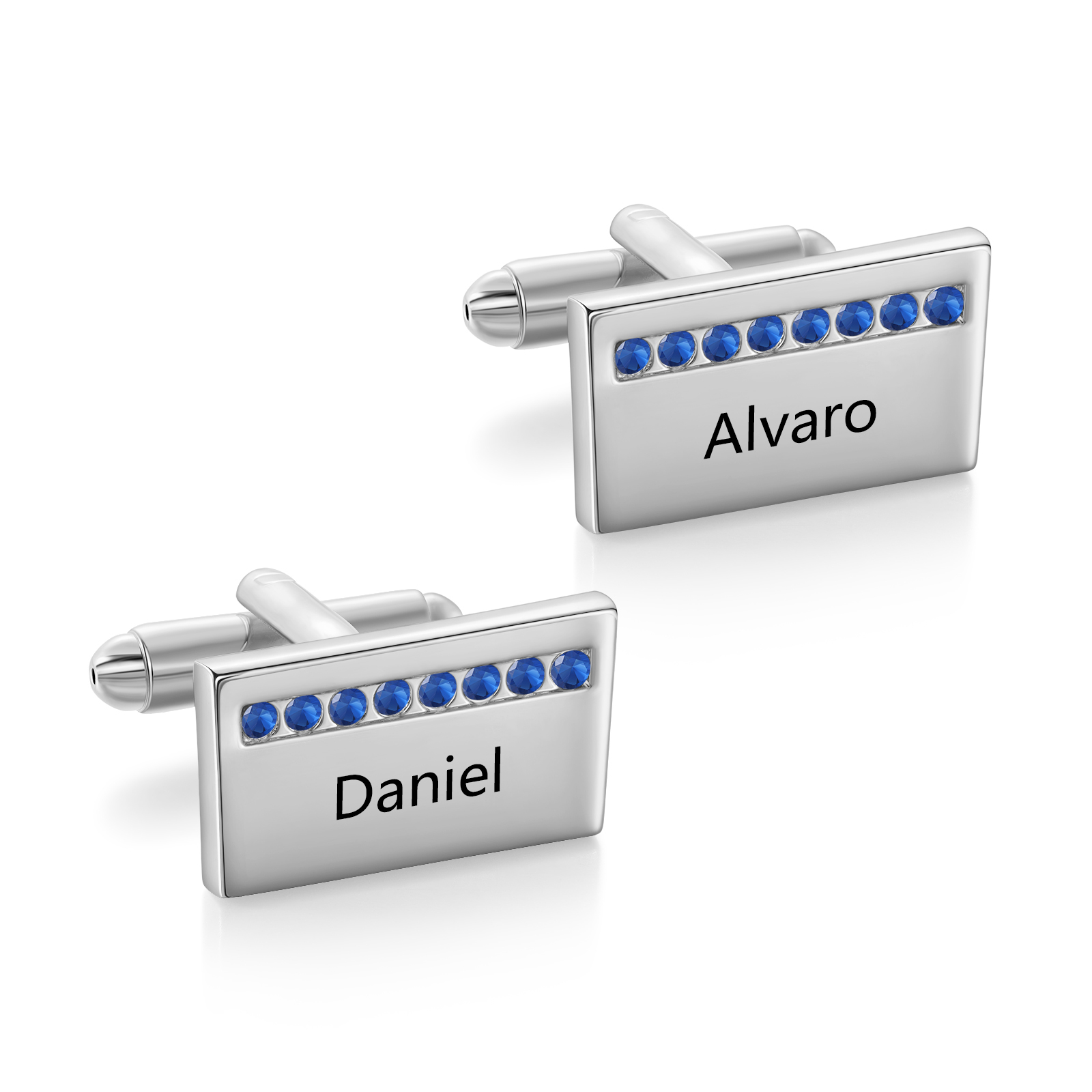Personalised Men's Cufflinks Custom 2 Names Metal Cufflinks Copper Wedding Gift for Him-Jessemade AU