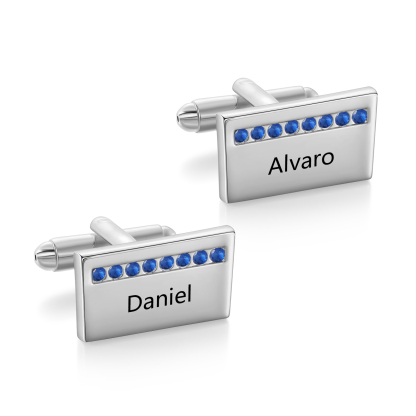 Personalised Men's Cufflinks Custom 2 Names Metal Cufflinks Copper Wedding Gift for Him-Jessemade AU