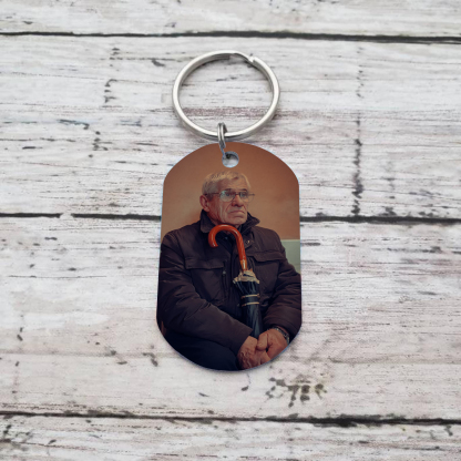 Memorial Photo Keychain Custom Name Keyring Personalised Keychains -  I'm Not A Widow, I'm A Wife To A Husband With Wings-Jessemade AU