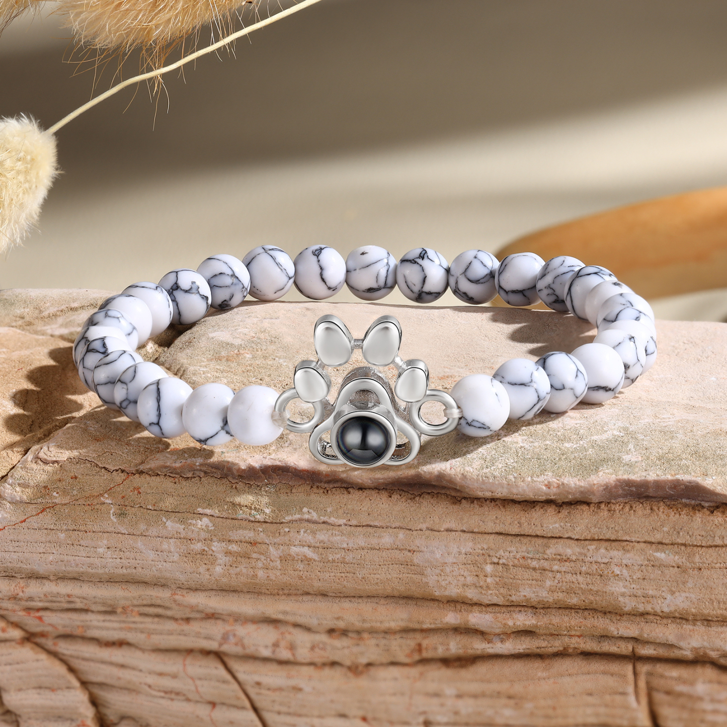 Personalised Dog Paw Projection Bracelet Customised Photo Bracelet Creative Gift for Her-Jessemade AU