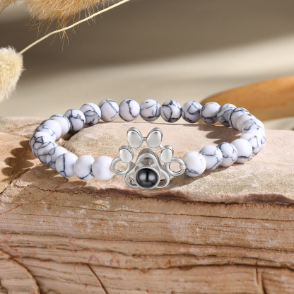 Personalised Dog Paw Projection Bracelet Customised Photo Bracelet Creative Gift for Her-Jessemade AU