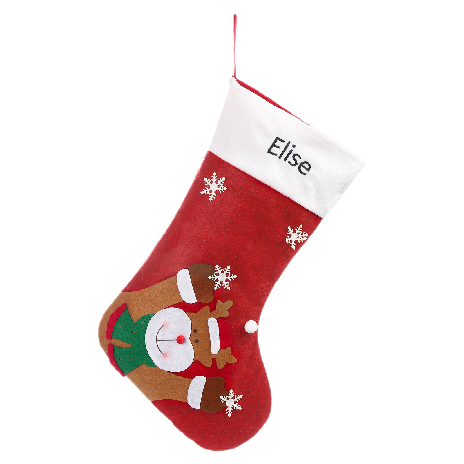 Personalised Christmas Stocking Ornaments Custom 1 Name Christmas Socks Gifts for Family Friends-Jessemade AU