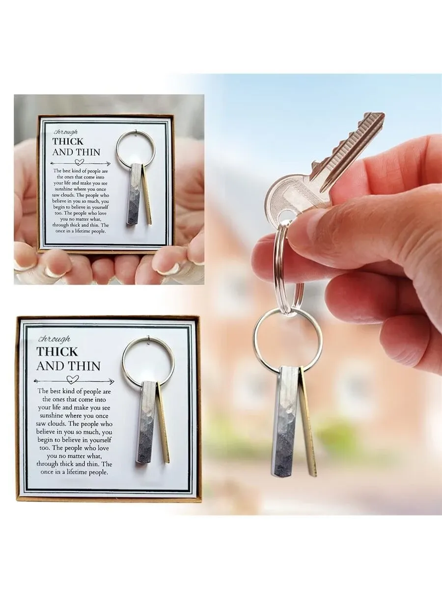 To My Best Friend Through Thick and Thin Keychain-Jessemade AU