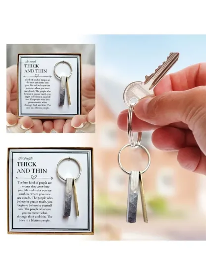 To My Best Friend Through Thick and Thin Keychain-Jessemade AU