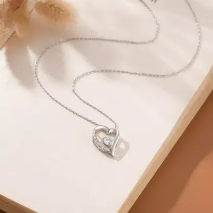 To My Wife Heart Necklace Valentine's Day Birthday Gift for Wife - I Married You Because I Can't Live Without You-Jessemade AU