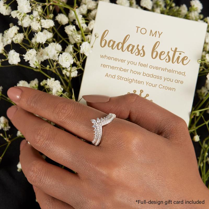 To My Mother Crown Ring "Straighten Your Crown"-Jessemade AU