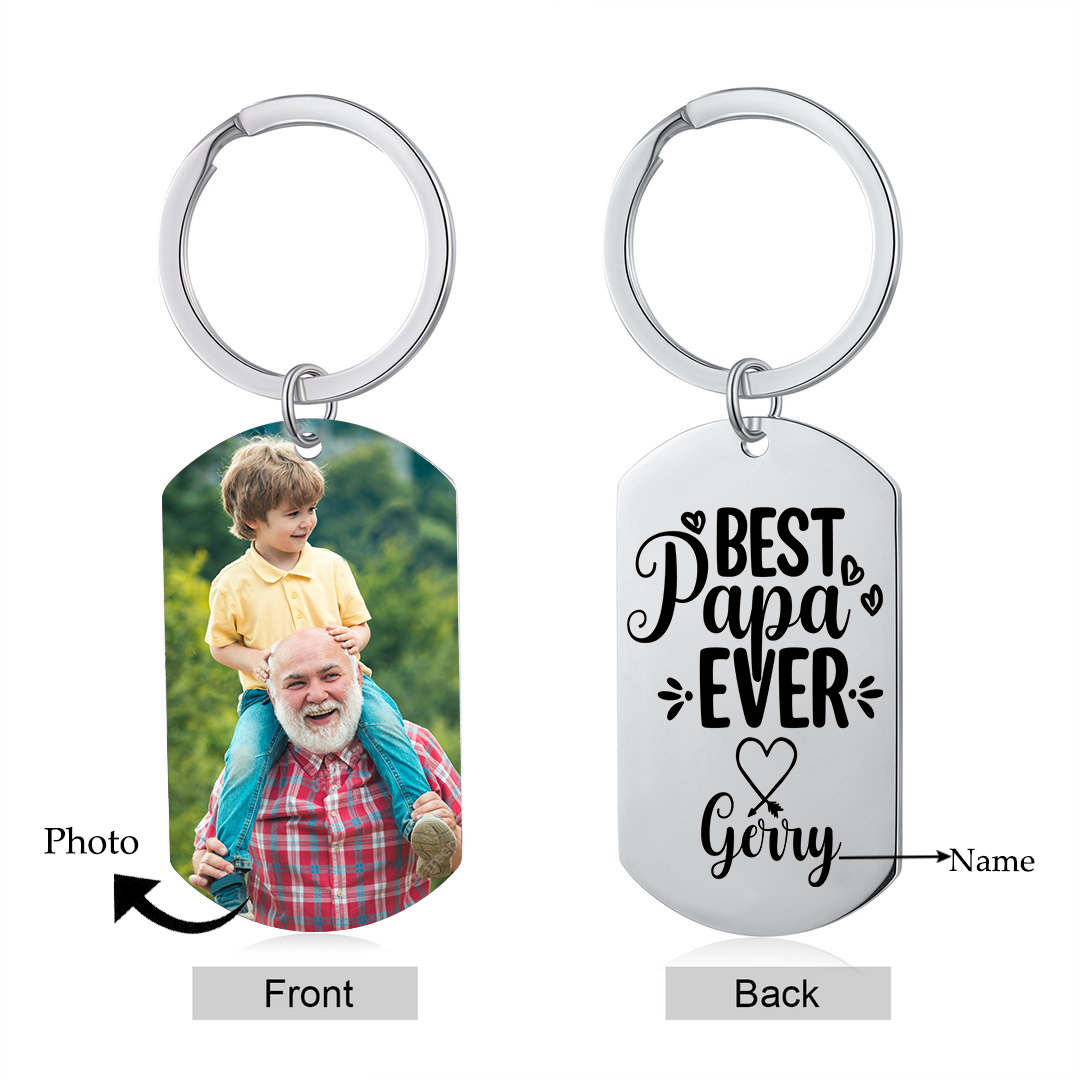 Personalised Photo and Name Keychain for Nana "Best Nana Ever" Grandparents' Day Gift-Jessemade AU