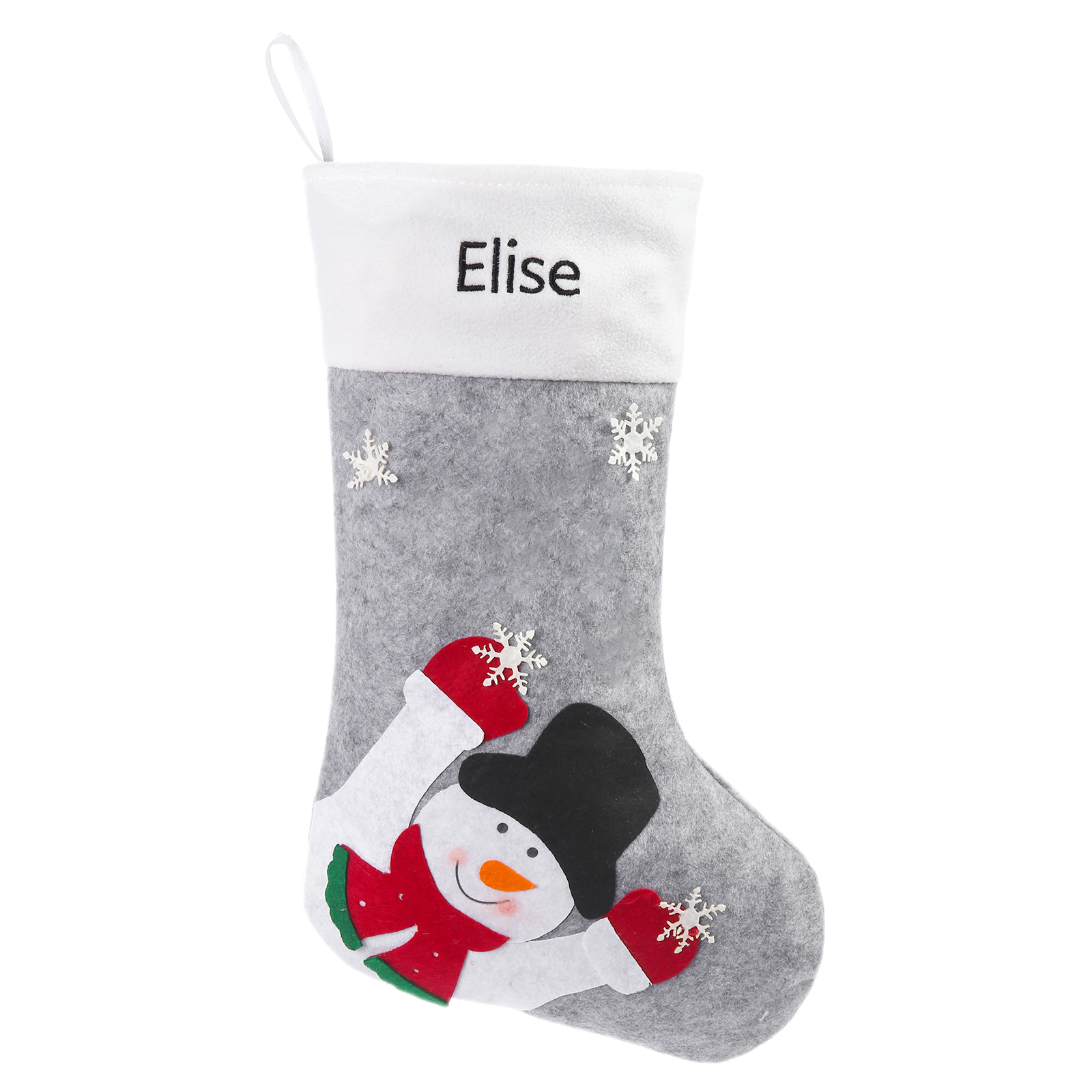 Personalised Christmas Stocking Ornaments Custom 1 Name Christmas Socks Gifts for Family Friends-Jessemade AU