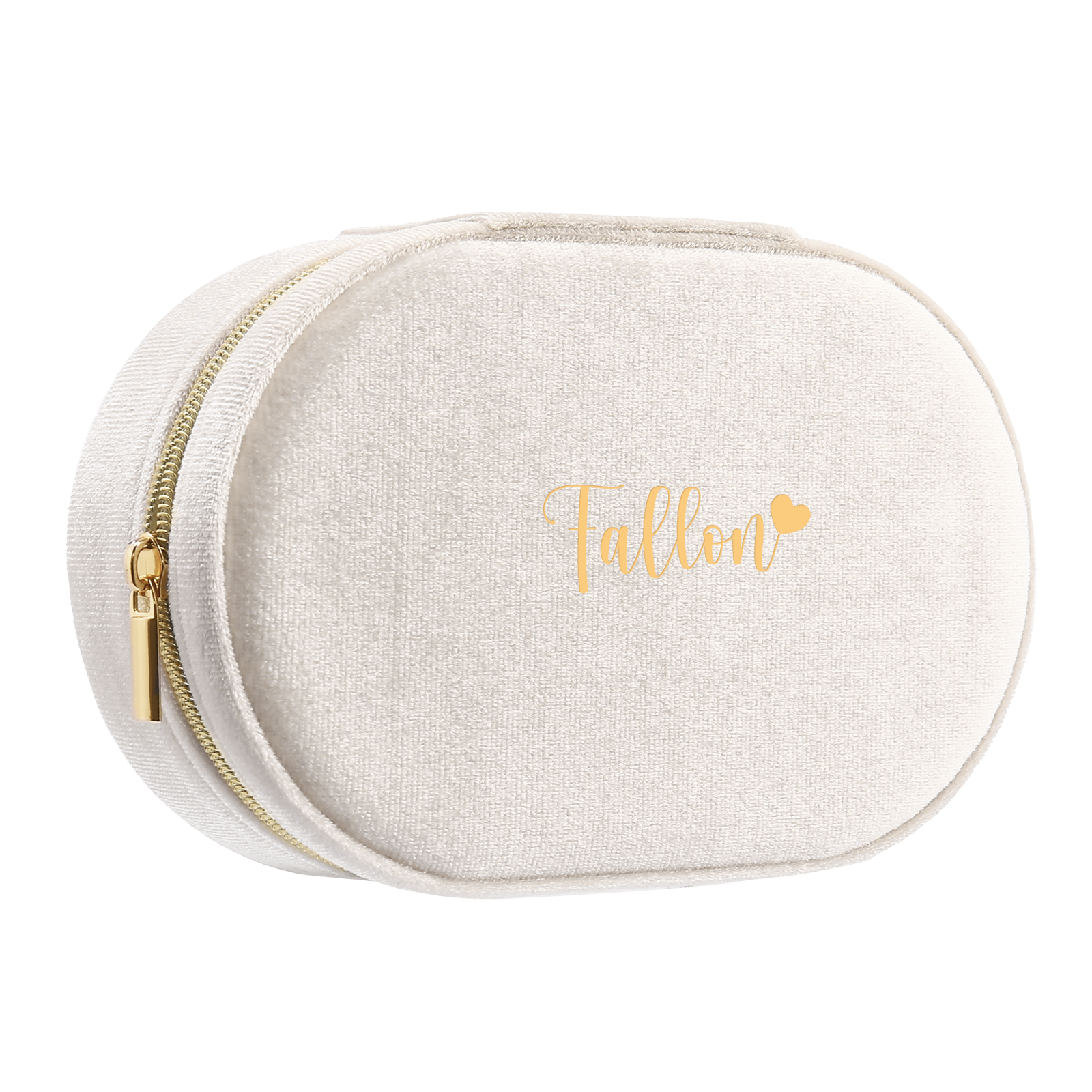 Personalised Name Jewelry Storage Box Zipper Custom Travel Jewelry Box Gifts for Ladies Girls-Jessemade AU