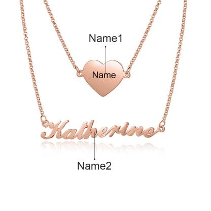Personalised Necklace Custom 1 Name Necklace Gift For Her-Jessemade AU