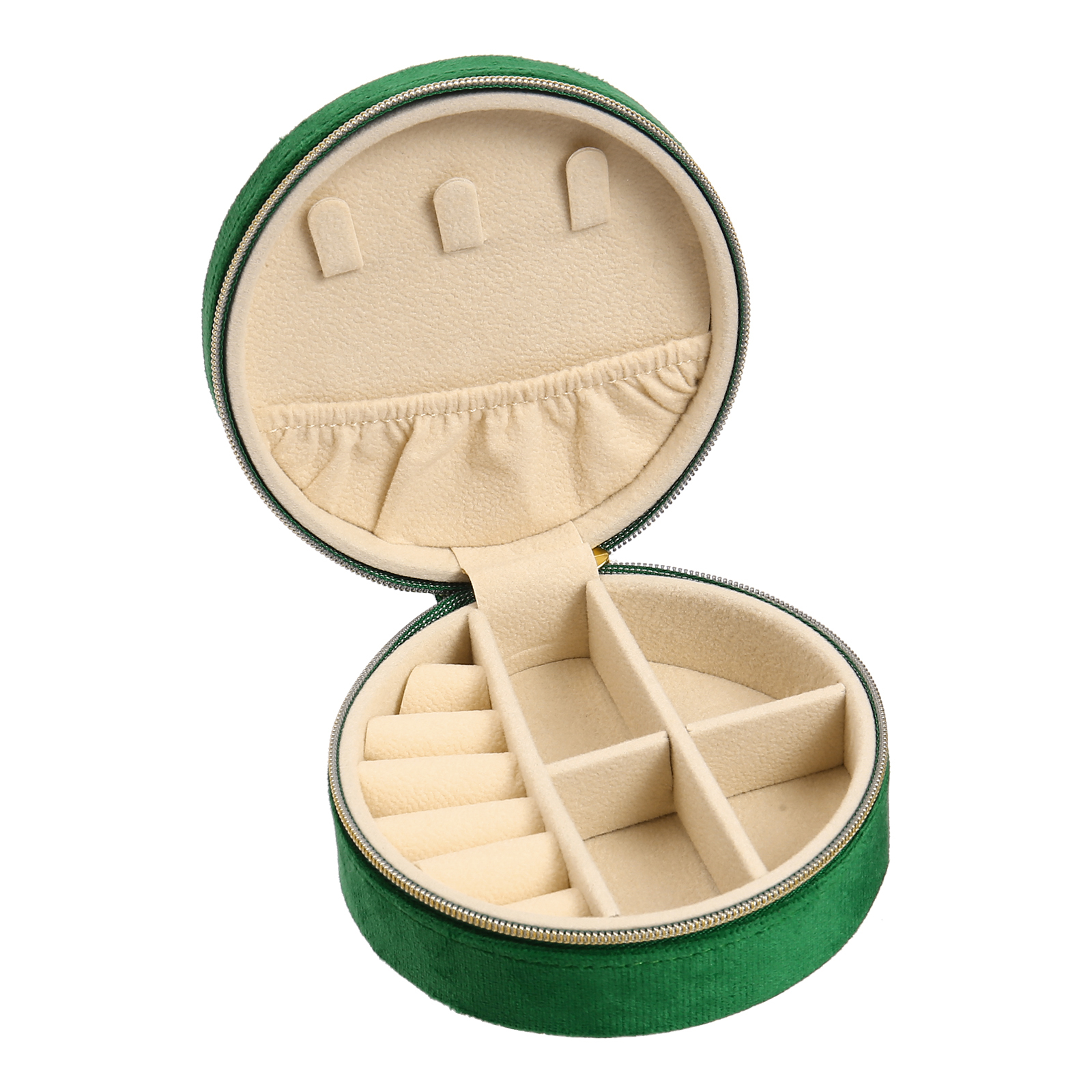 Personalised Name Jewelry Storage Box Custom Birth Flower Travel Jewelry Box Circle Box Gifts for Her-Jessemade AU