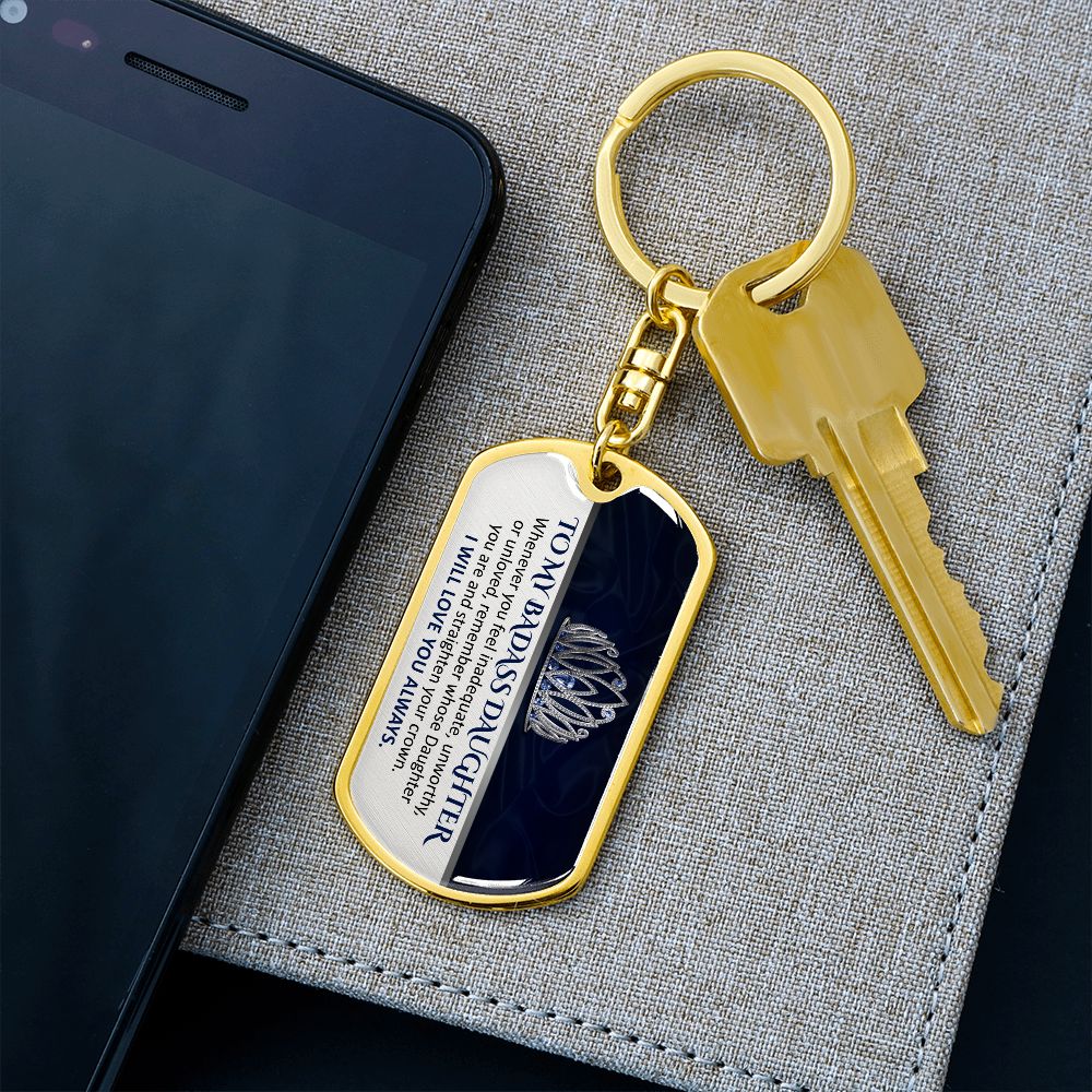 To My Son & Daughter & Granddaughter Keychain Stainless Steel Keychain "I Will Love You Always"-Jessemade AU