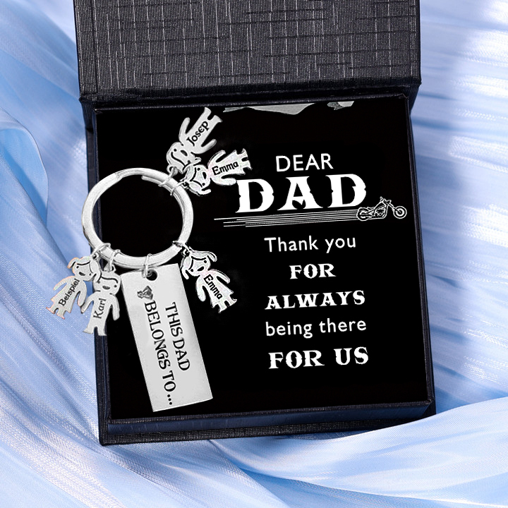 5 Names-Personalised 5 Children's Name Keychain Gift for Mum Dad-Jessemade AU