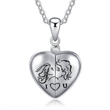 Personalised Heart Photo Locket Necklace Custom Photo Necklace Gifts For Her-Jessemade AU