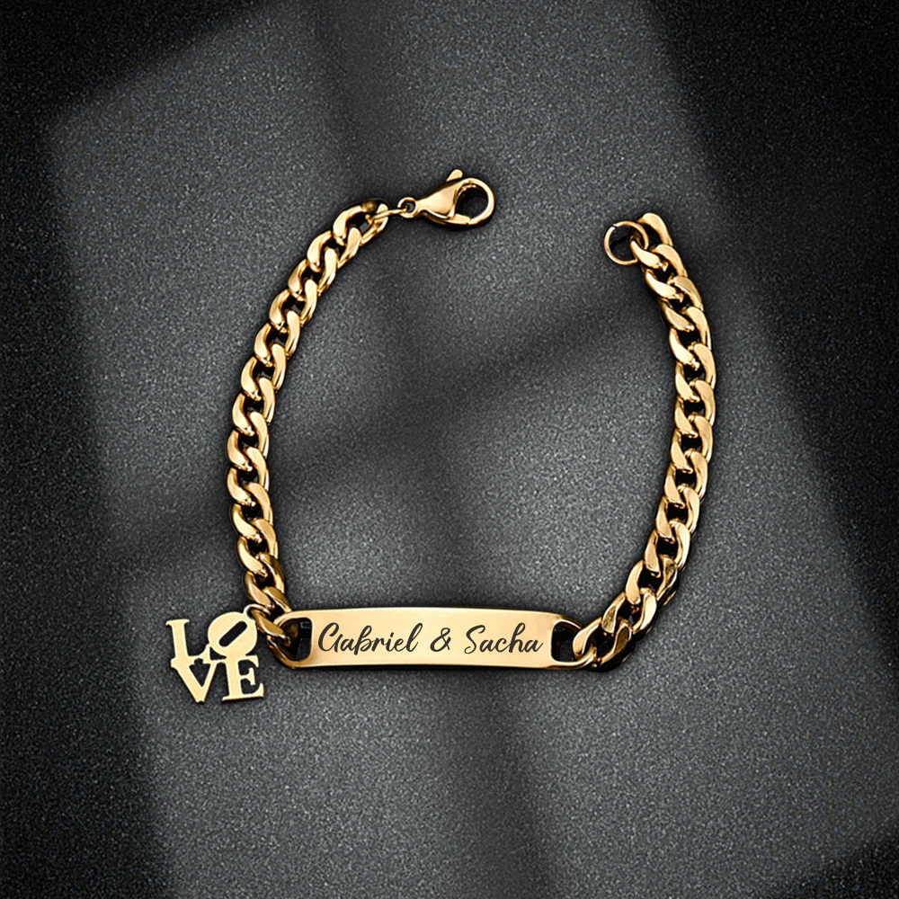 Letter Love Bracelet Personalised 1 Name Bracelet Customised Baby Gift-Jessemade AU