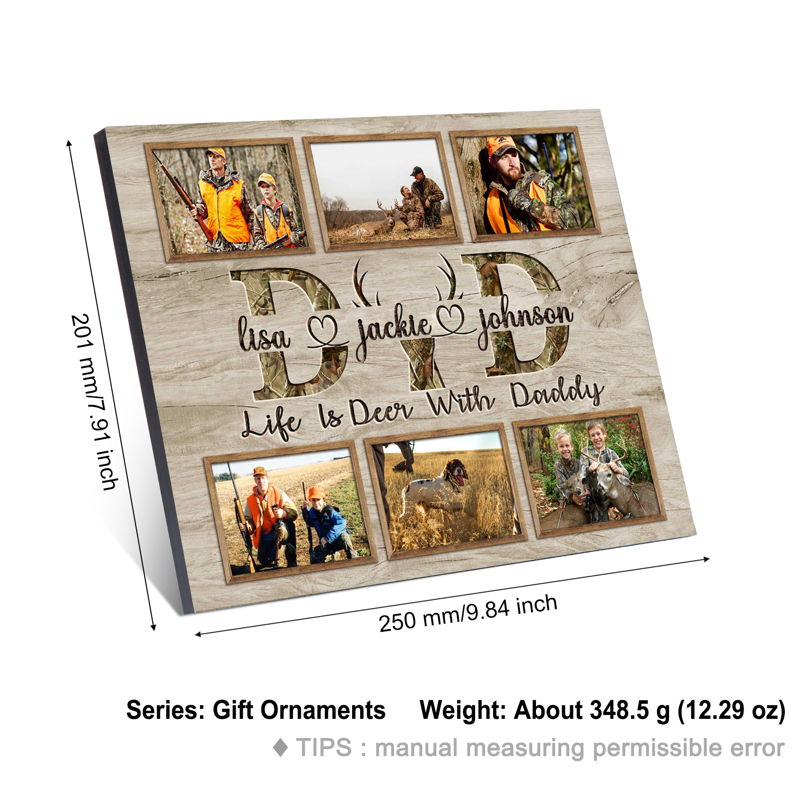 Photo Frame Keepsake Wood Signs Father's Day Gifts-Jessemade AU