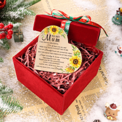 To My Mum Heart Candle Holder Wooden Candlestick Mothers Gifts - Thank You For The Unconditional Love-Jessemade AU