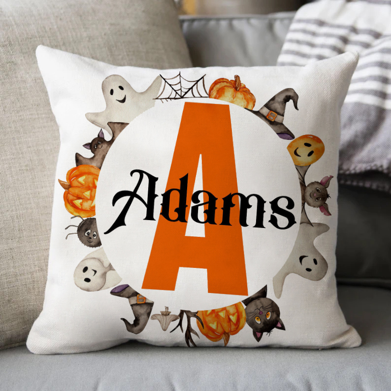 Halloween Gifts Pillowcase Personalised Photo Pumpkin Pillow Cover for Kids-Jessemade AU