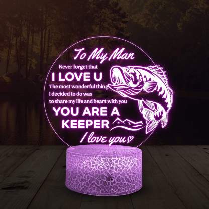Never Forget That I Love You, 7 Colours Night Light Gifts For Husband-Jessemade AU