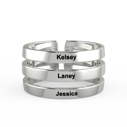Personalised Names Or Phrases Ring For You-Jessemade AU