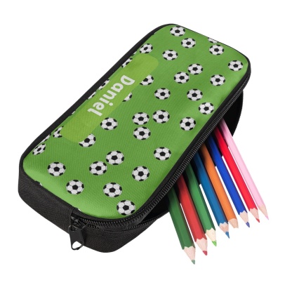 Personalised  Name Pencil Case Football Pen Bag Zipper Back to School Gifts for Student-Jessemade AU