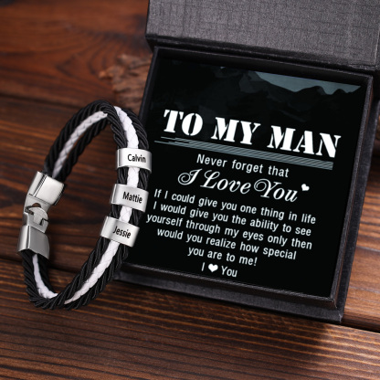 Mens Leather Bracelet Braided Layered Leather with 5 Beads Silver and Gold-Jessemade AU