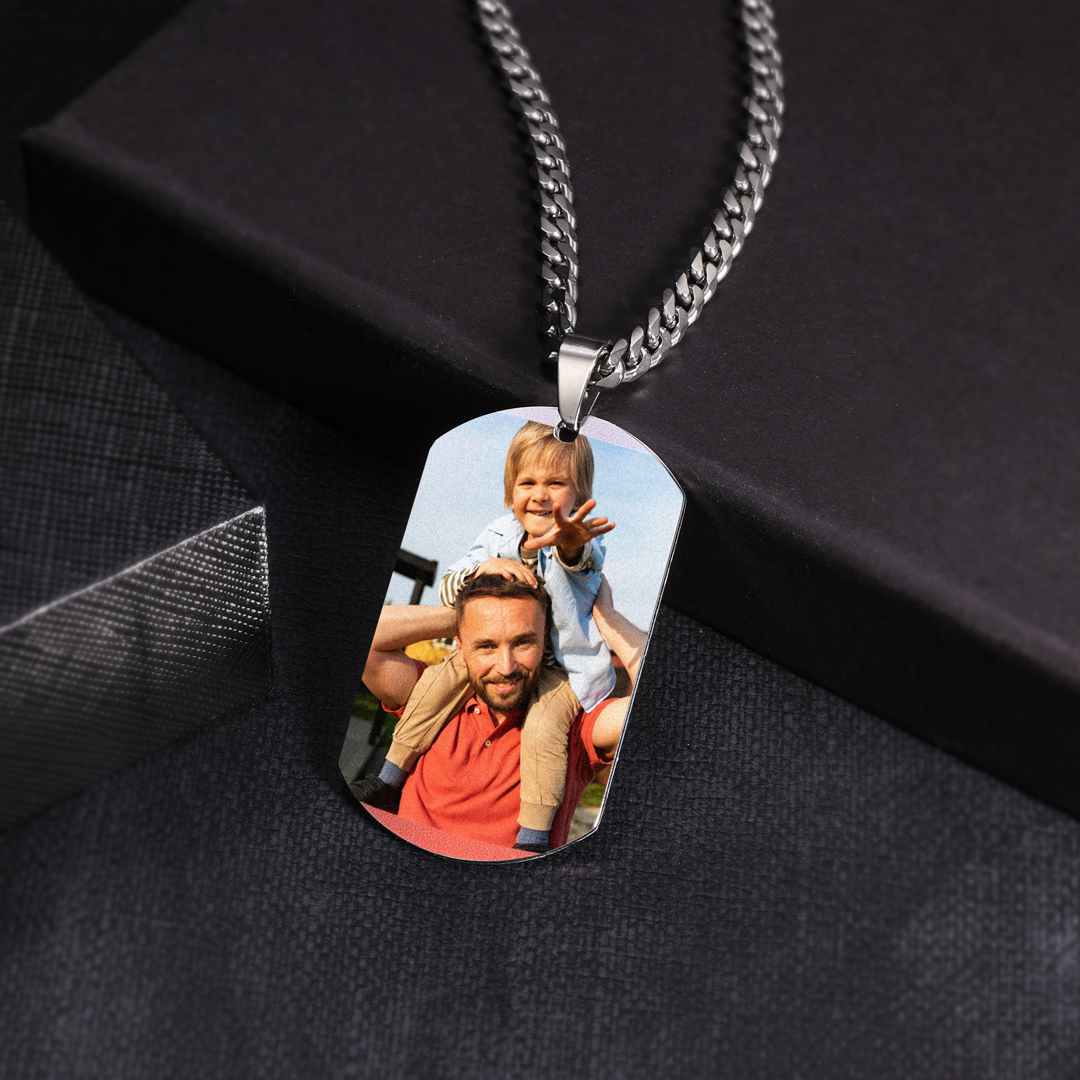 Personalised Photo Necklace Customised Cuba's Necklace Gifts For Him-Jessemade AU