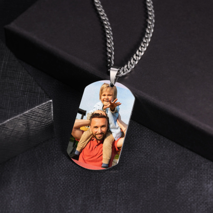 Personalised Photo Necklace Customised Cuba's Necklace Gifts For Him-Jessemade AU