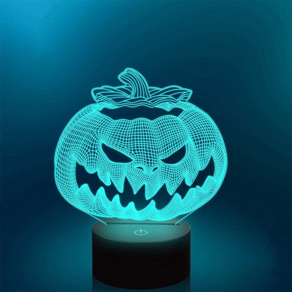 7 Colour Discoloured Halloween Pumpkins Night Light Lamp Home Decoration Gifts-Jessemade AU