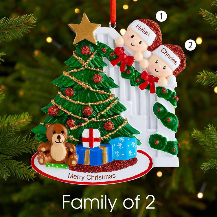 Personalised Family Christmas Ornament Custom 5 Names Hanging Ornament Gifts For Family-Jessemade AU