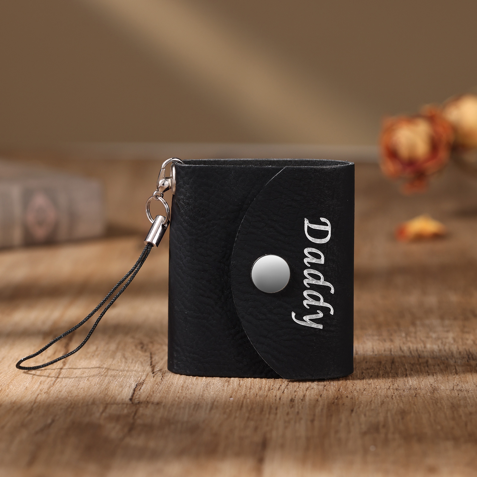 10 Photos - Personalised Mini Album Keychain Customised Photo & Name Leather Keychain Romantic Gift for Her-Jessemade AU