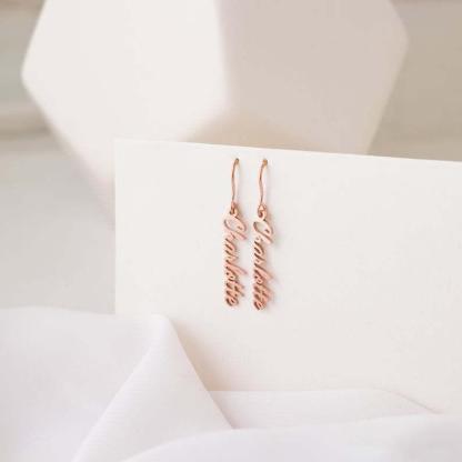 Personalised Name Drop Earrings Gifts for Her-Jessemade AU