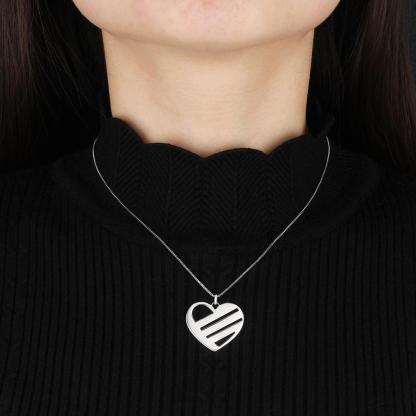 Persoalized Heart Neclace with 3 Names For Mom-Jessemade AU