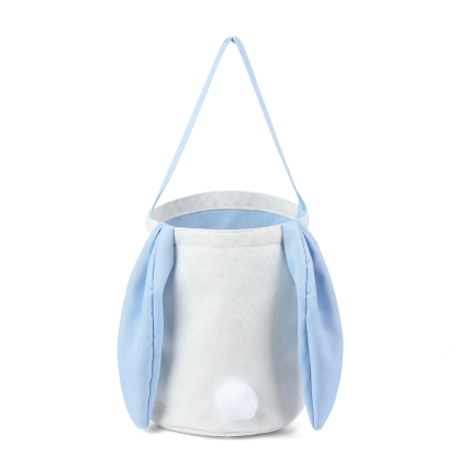 Easter Bunny Tote Bag Personalised Letter & Name Bucket Bag Bunny Basket Gifts For Kids-Jessemade AU