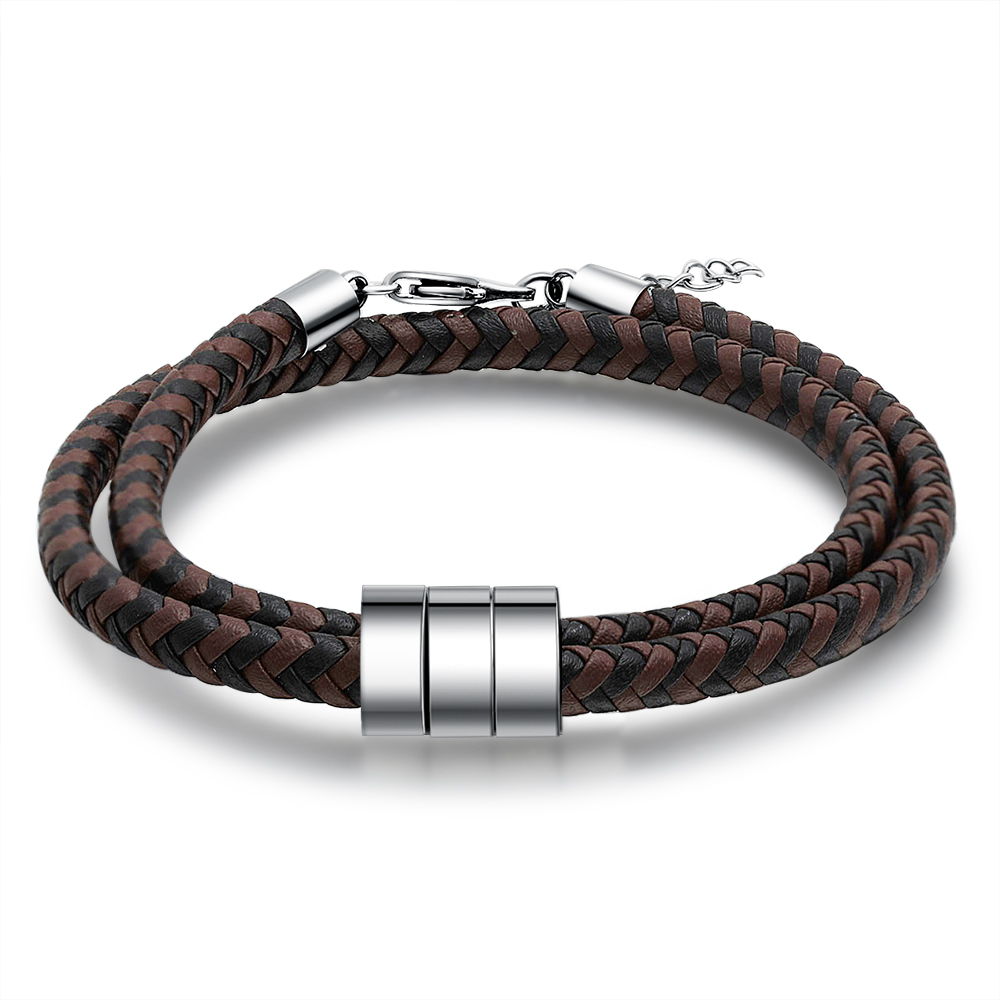 Personalised 3 Beads Men's Bracelet For Him-Jessemade AU