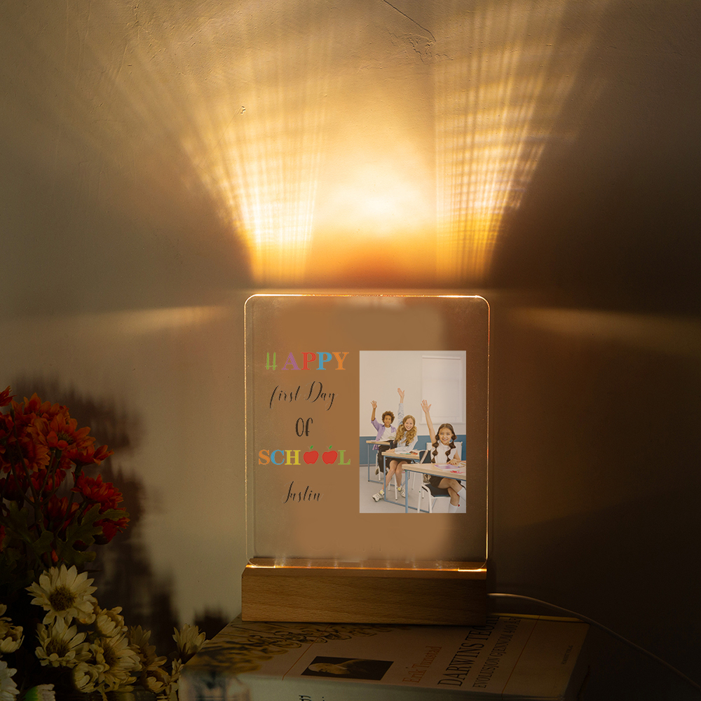 Happy First Day Of School-Personalised Photo Night Light-Jessemade AU
