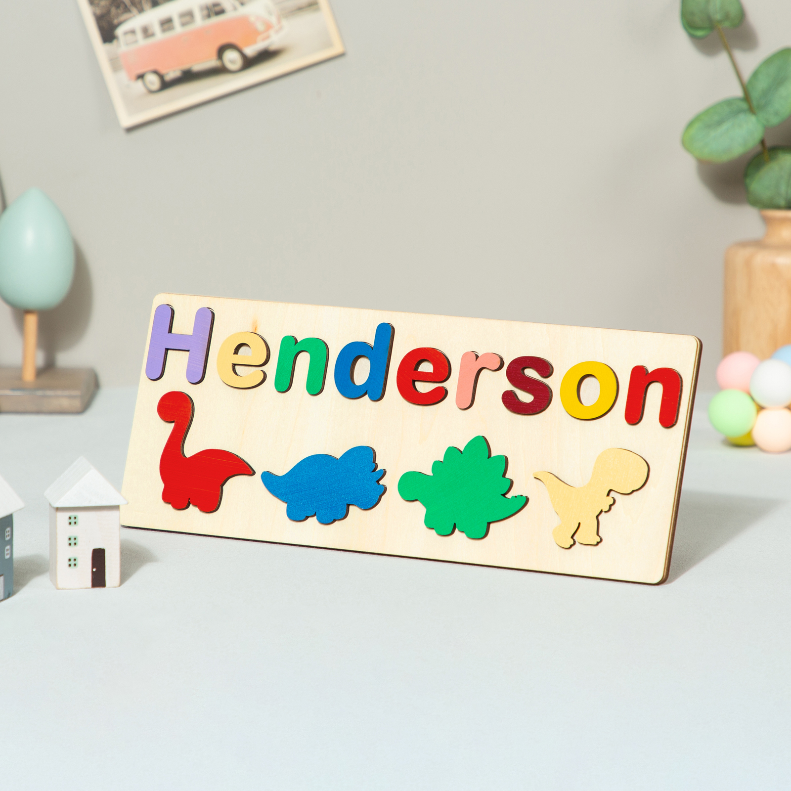 Personalised Kid's Wooden Name Alphabet Puzzle Toy for Toddlers Early Learning Child Toy-Jessemade AU