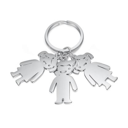 Personalised Kids Charm Keychain Custom 5 Names Key Chain Gifts For Mother-Jessemade AU