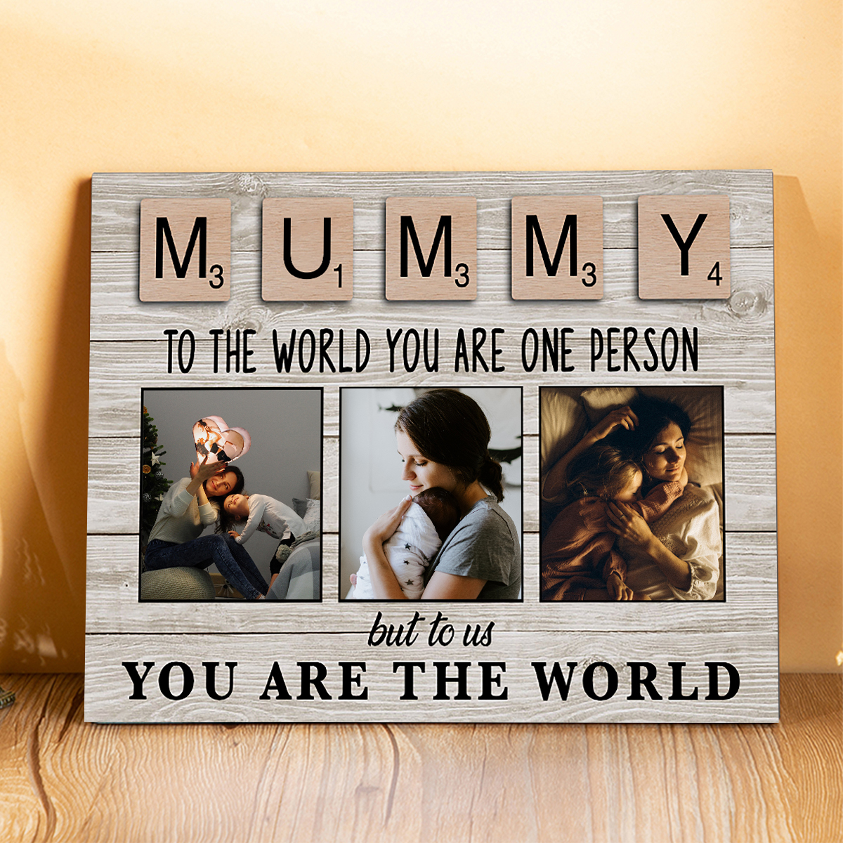 To My Mummy Personalised Picture Board Customised Photos Keepsake Wood Signs Photo Frame Gifts For Mother-Jessemade AU