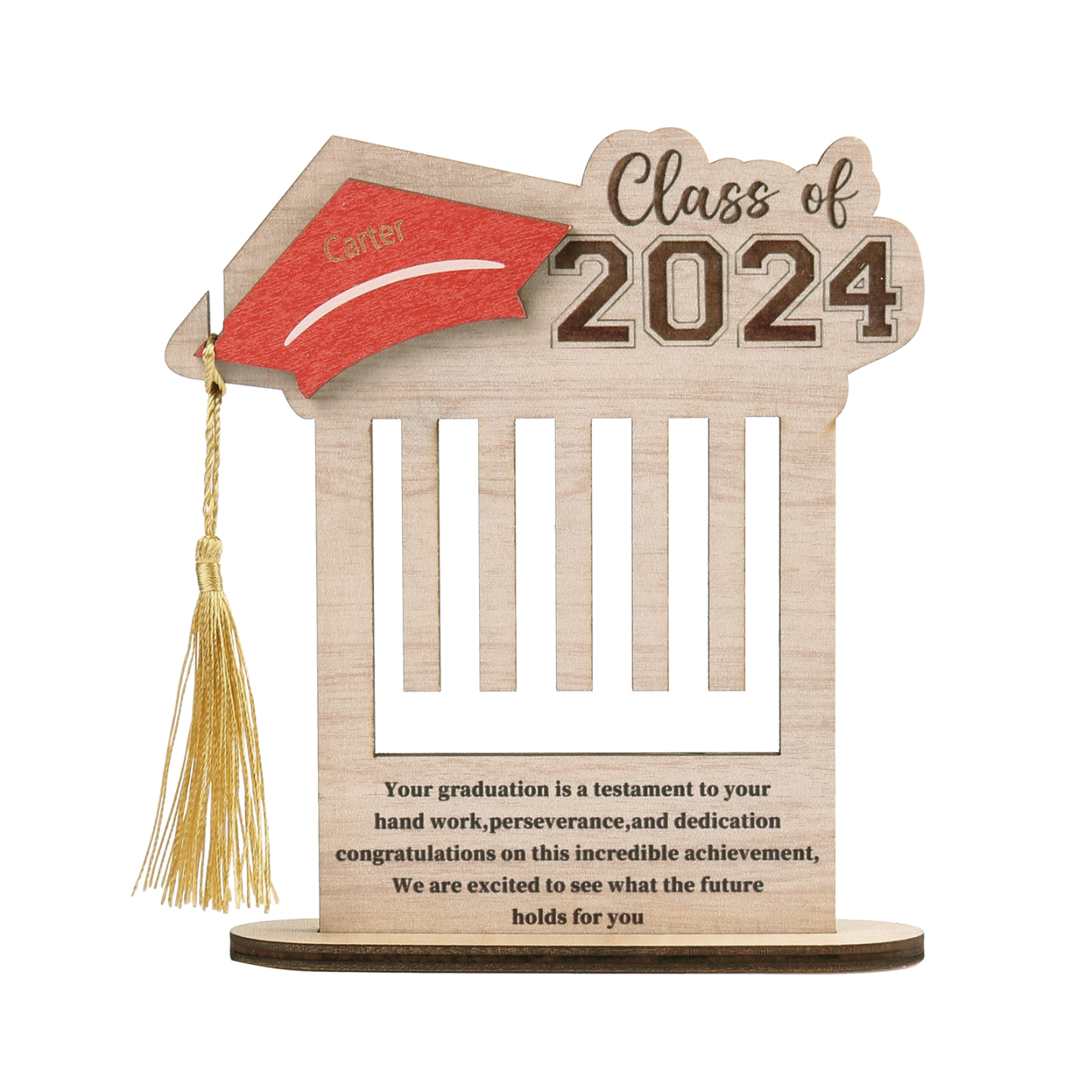 Class of 2024 Personalised Graduation Wooden Money Rack Custom Name Creative Graduation Gifts for Her/Him-Jessemade AU