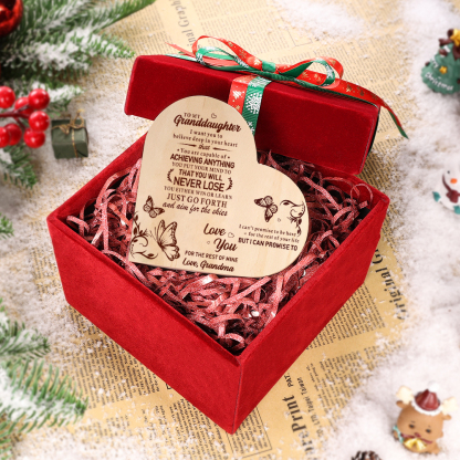 To My Granddaughter Customised Wooden Heart Candle Holder "believe deep in your heart"-Jessemade AU