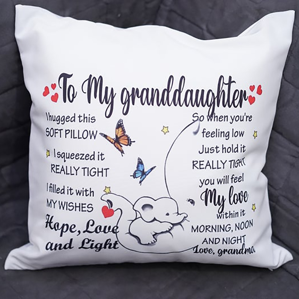 To My Granddaughter-Pillow Case-Jessemade AU